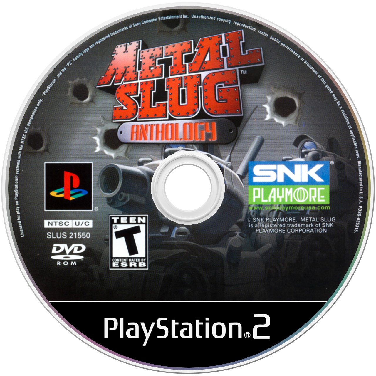 Metal Slug Anthology media 7 for Playstation 2